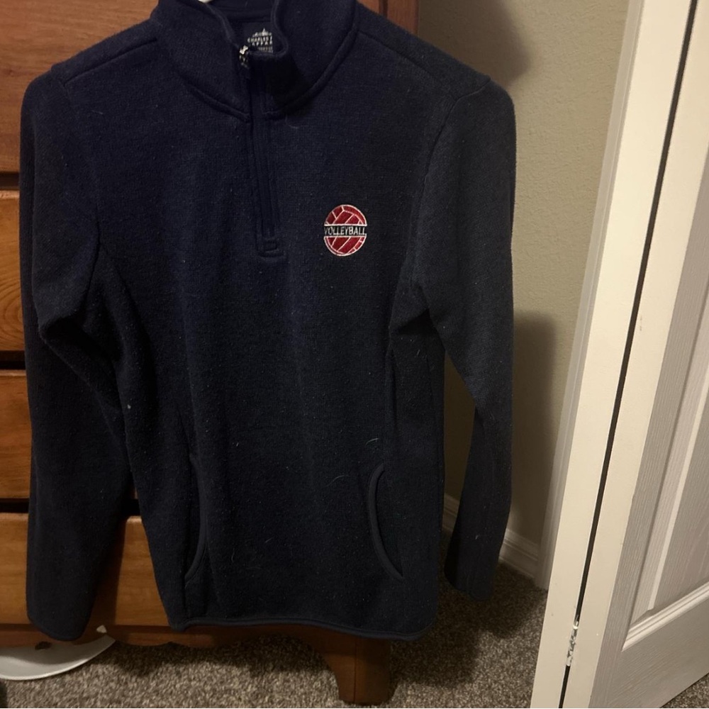 Charles River Apparel Black Quarter-Zip Sweater